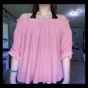 off the shoulder shirt